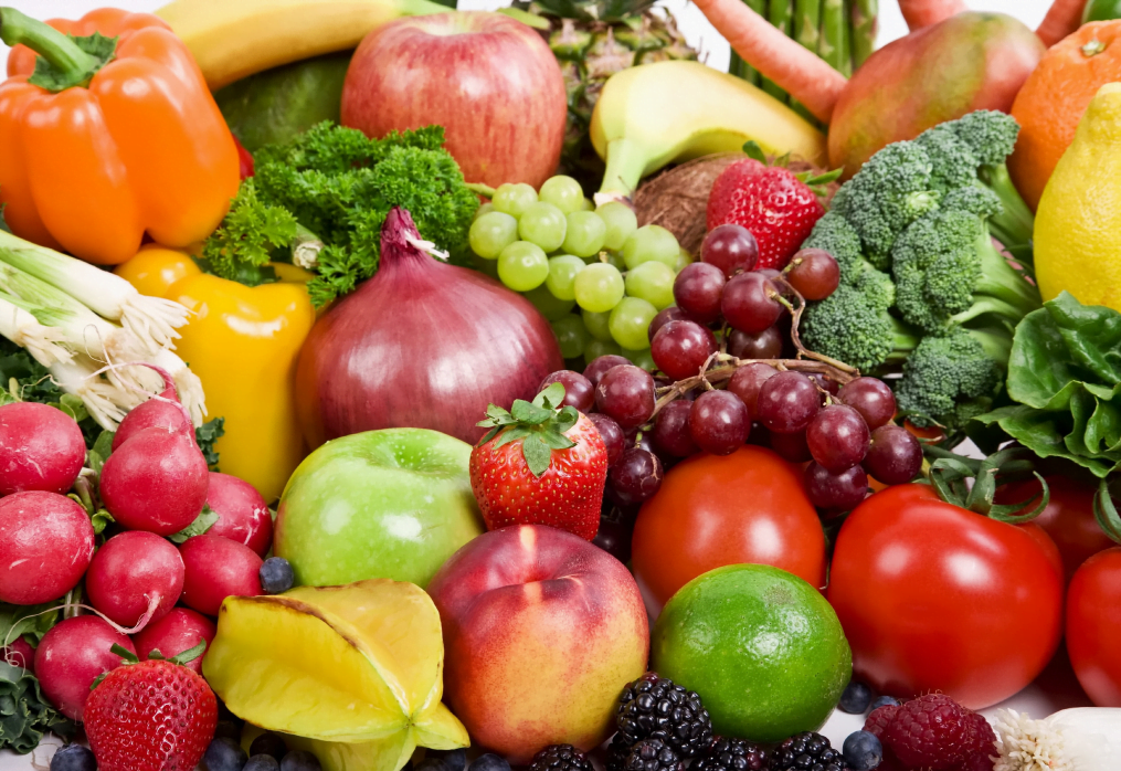 The nutritional value of vegetables and fruits